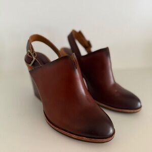 Kork-Ease Brown Leather Women's Shoes size-6